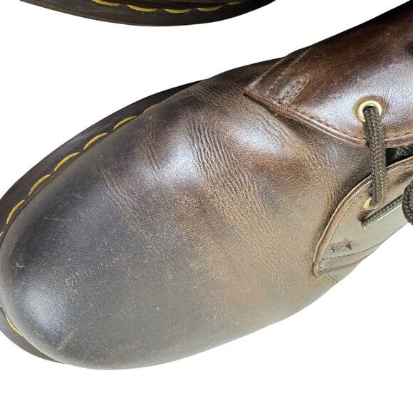 Dr. Martens Vintage Y2K Air Wair Brown Leather Lace Up Loafers Men's Size 12 - Picture 6 of 10